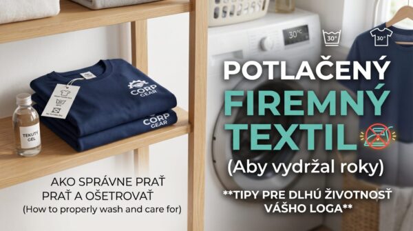 Ako správne prať a ošetrovať potlačený firemný textil Ako správne prať a ošetrovať potlačený firemný textil