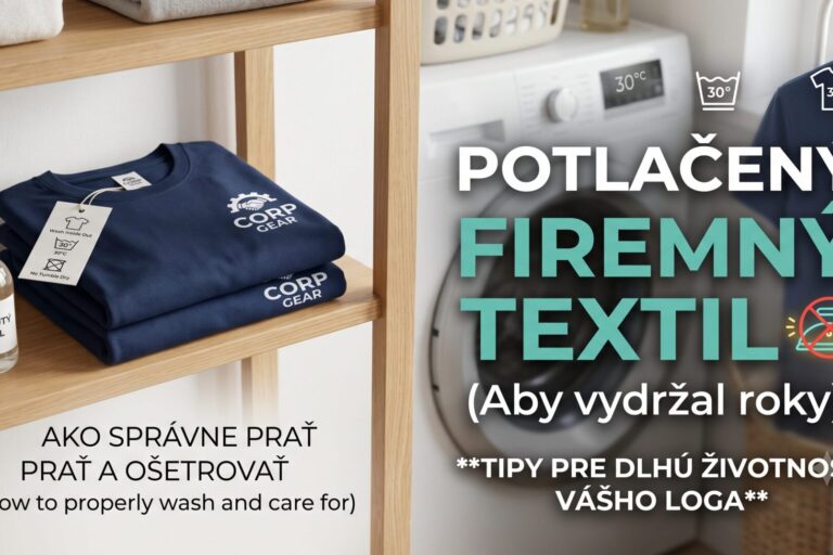 Ako správne prať a ošetrovať potlačený firemný textil