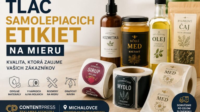 Výroba samolepiacich etikiet Michalovce