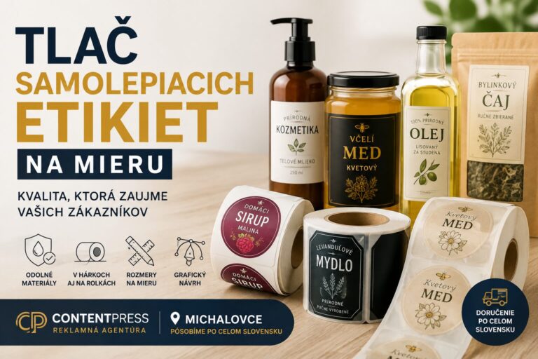 Výroba samolepiacich etikiet Michalovce